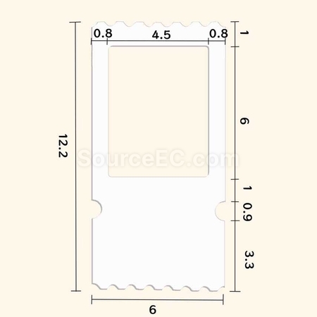 Customization Transparent Film Reversal Printing Ticket Calendar Corporate Gifts