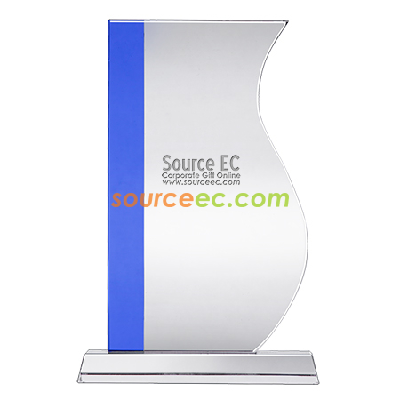 Customization Blue Crystal Trophy Corporate Gifts
