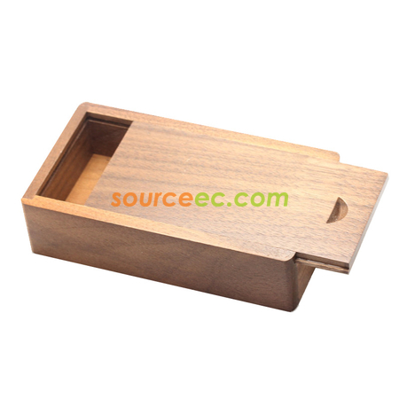 Customization Environmental Friendly USB Flash Disk Wooden  Box Corporate Gifts