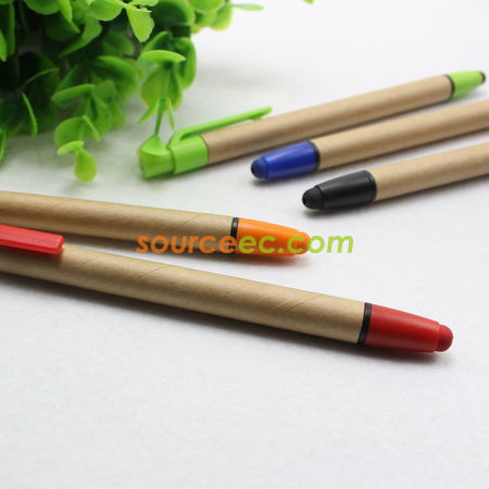 Customization Recycled Paper Stylus With Ballpoint Pen Corporate Gifts