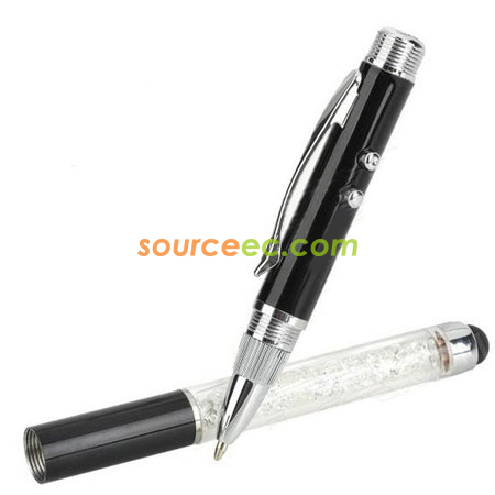 Customization Crystal LED + Laser Pen Corporate Gifts