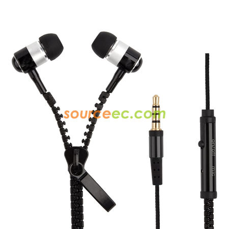 Customization Zipper Earphone Corporate Gifts
