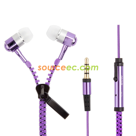 Customization Zipper Earphone Corporate Gifts