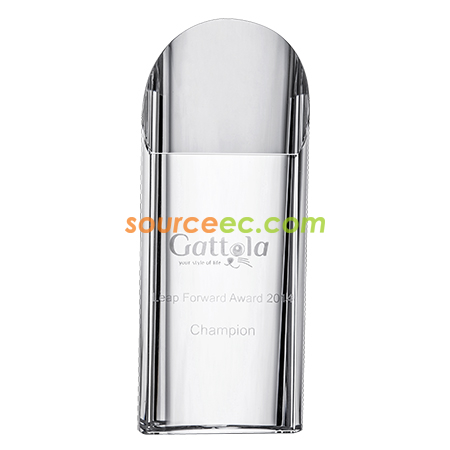 Customization Greek Cylinder Crystal Trophy Corporate Gifts