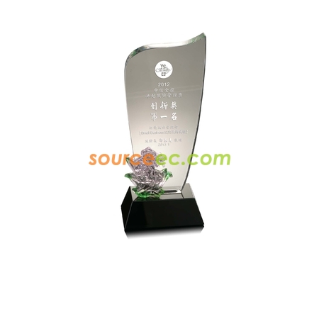 Customization Colored Glaze Crystal Trophies Corporate Gifts