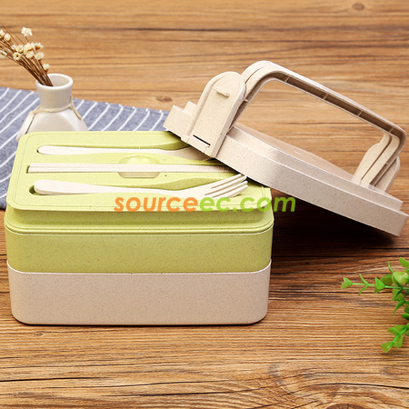 Customization 300ML Wheat Straw Lunchbox Corporate Gifts