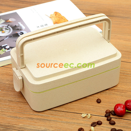 Customization 300ML Wheat Straw Lunchbox Corporate Gifts