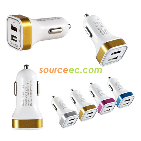Customization Dual-port USB car charger Corporate Gifts