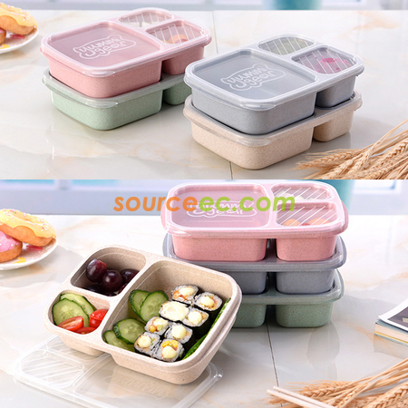 Customization Wheat Straw Lunchbox Corporate Gifts