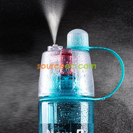 600ML Water Spray Sports Bottle