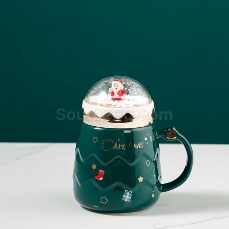 Customization 3D Three-Dimensional Santa Cute Ceramic Mug Corporate Gifts