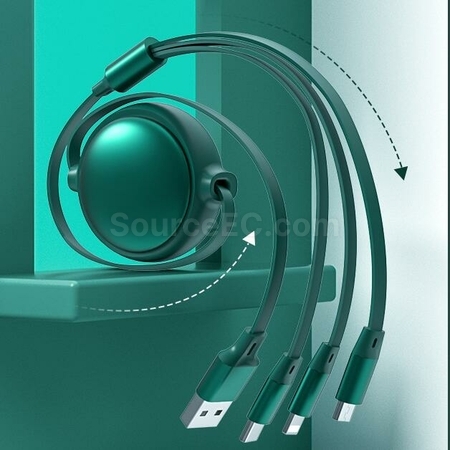 Customization Three-In-One Telescopic Charging Cable Corporate Gifts