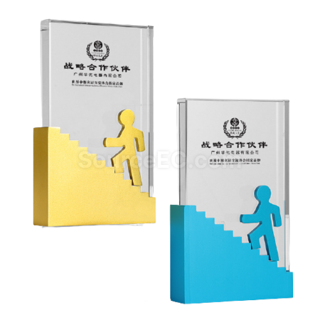 Customization Step By Step High Metal Crystal Seat Corporate Gifts