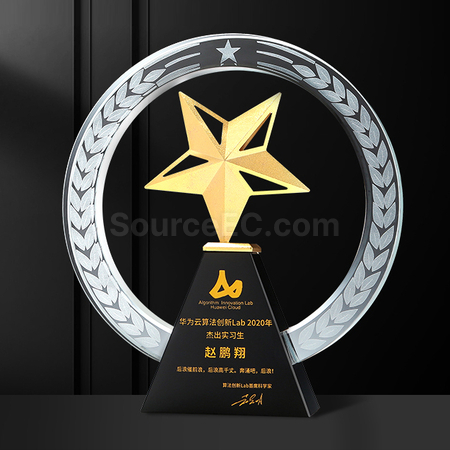 Customization Pentagram Metal Crystal Seat Corporate Gifts