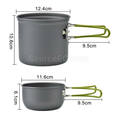 Customization Outdoor Portable Camping Tableware Set Pot Corporate Gifts