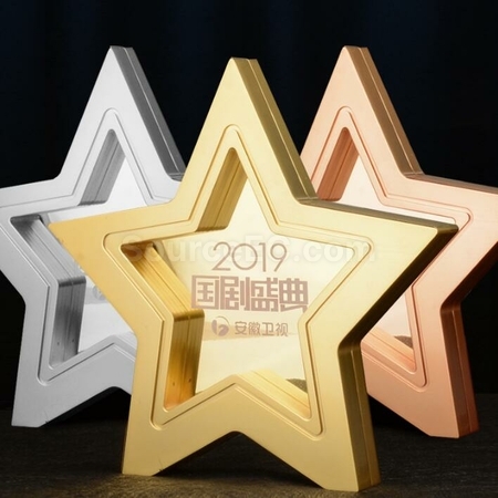 Customization Star Metal Crystal Trophy Corporate Gifts