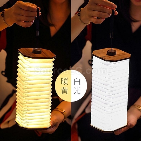 Customization Rechargeable Wooden Organ LED Light Corporate Gifts