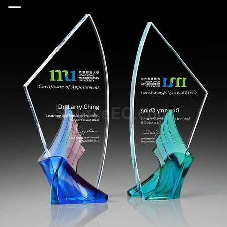 Customization Glazed Cloud Glass Crystal Trophy Corporate Gifts