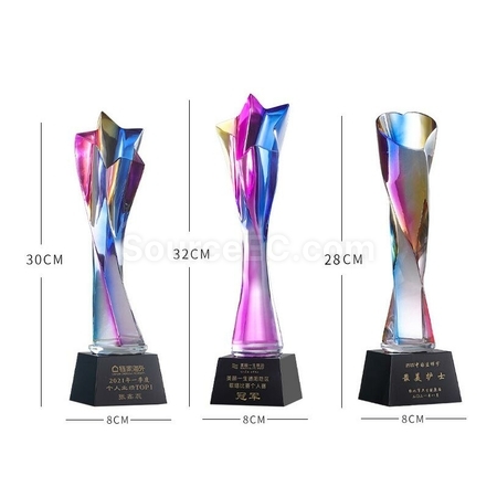 Customization Symphony Crystal Trophy Corporate Gifts