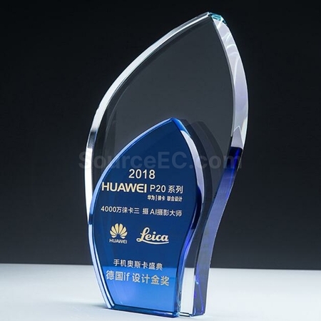Customization Two-Tone Crystal Trophy Corporate Gifts