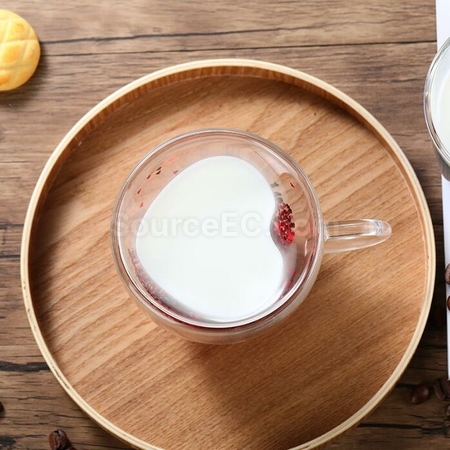 Customization Fanxin Flow Double Layer Glass Corporate Gifts