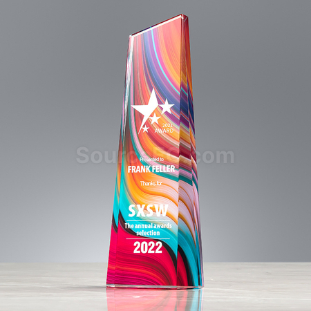 Customization  Symphony Crystal Trophy Corporate Gifts