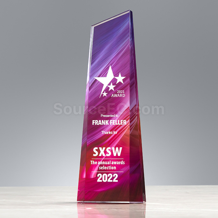 Customization  Symphony Crystal Trophy Corporate Gifts