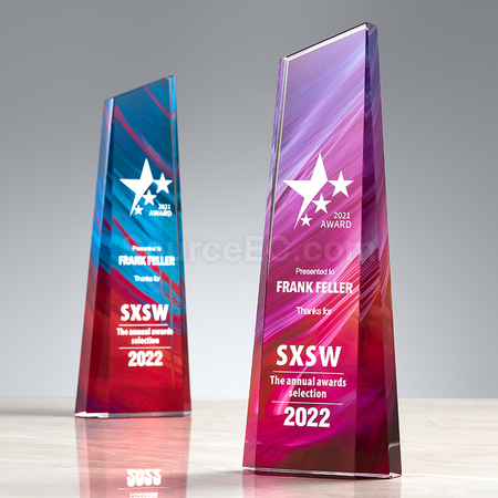 Customization  Symphony Crystal Trophy Corporate Gifts