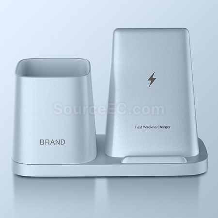 Customization Pen Holder With Wireless Charger Corporate Gifts