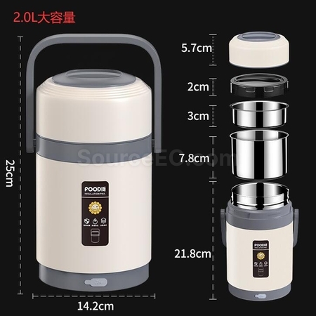 Customization USB Heating 304 Stainless Steel Portable Thermos Pot Corporate Gifts