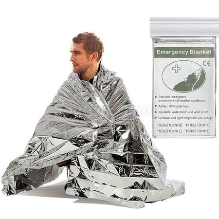 Customization Gold Silver PET First Aid Insulation Blanket Corporate Gifts