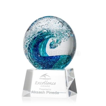 Customization Heart Of the Ocean Crystal Trophy Corporate Gifts
