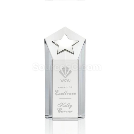 Customization Metal Star Crystal Trophy Corporate Gifts