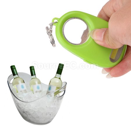 Customization Bottle Opener Keychain  With Torch Corporate Gifts