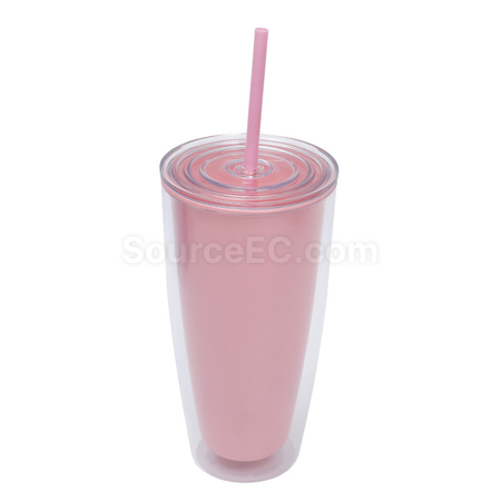 Customization Double-layer Straw Cup Corporate Gifts