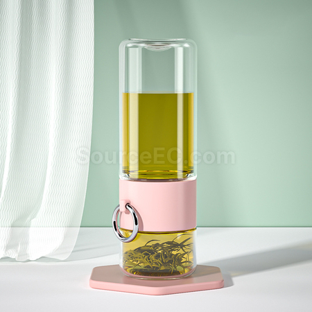 Portable Glass Mug with Infuser