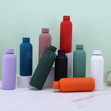 Customization Morandi Color Small Mouth Insulation Bottle Corporate Gifts