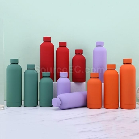 Customization Morandi Color Small Mouth Insulation Bottle Corporate Gifts