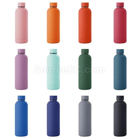 Customization Morandi Color Small Mouth Insulation Bottle Corporate Gifts