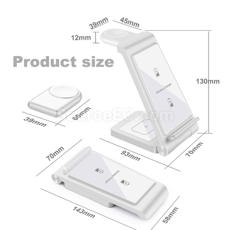 Customization 3-In-1 Wireless Charging Stand Corporate Gifts