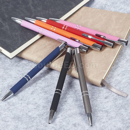 Customization Euroauz Rubberised Metal Pen Corporate Gifts