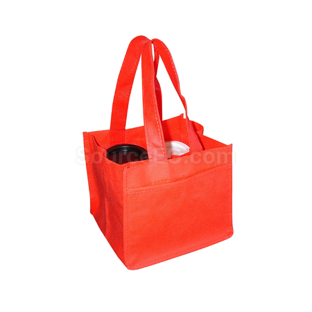 Customization Non Woven 4 Coffee Cups Bag Corporate Gifts