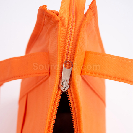Customization Non Woven Cooler Bag with Top Zip Closure Corporate Gifts