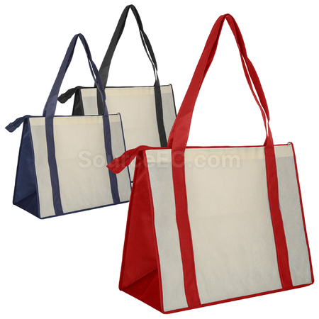 Customization Non Woven Large Zipped Shopping Bag Corporate Gifts