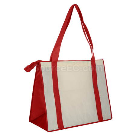 Customization Non Woven Large Zipped Shopping Bag Corporate Gifts
