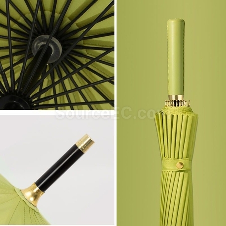 Customization 16Bone Wooden Handle Straight Umbrella Corporate Gifts