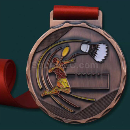 Customization Badminton Metal Medal Corporate Gifts