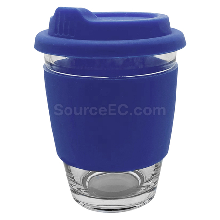 Customization Carlo Glass Coffee Cup - Silicone Band Corporate Gifts