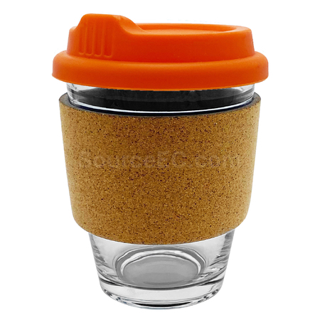Customization Carlo Glass Coffee Cup - Cork Band Corporate Gifts