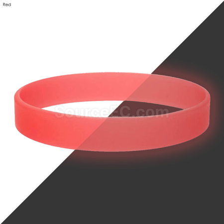 Customization Neon Glow Silicone Wrist Band Corporate Gifts